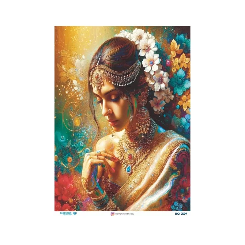7599 Diamond Pirinç Dekopaj Kağıdı 30x42cm