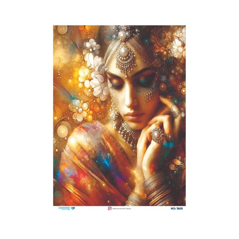 7605 Diamond Pirinç Dekopaj Kağıdı 30x42cm