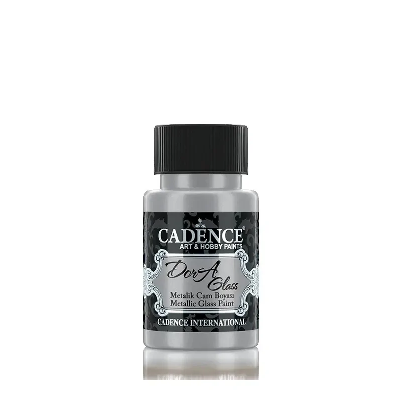 Cadence Dora Metalik Cam Boyası 3132 Gümüş 50ML