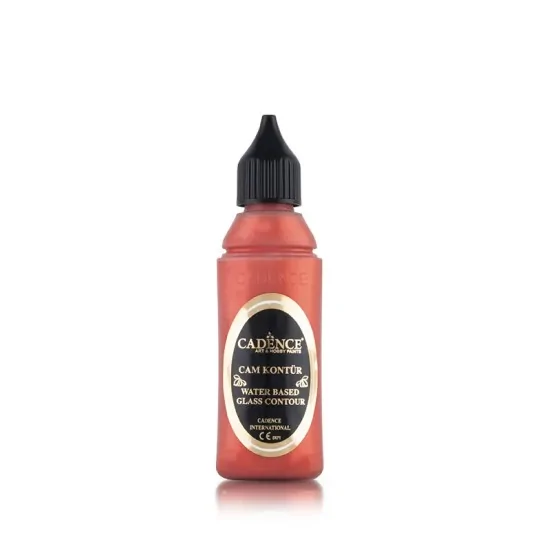 Cadence Cam Kontür Boyası 172 Bakır 50ML