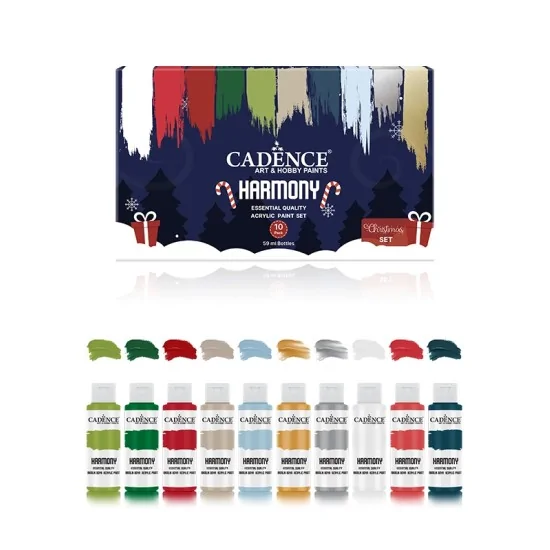 Harmony Akrilik Boya Seti - Yılbaşı Renk Tonları 10'lu Set Harmony Akrilik Boya Seti - Yılbaşı Renk Tonları 10'lu Set