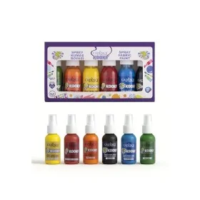 Kooky 6'lı Sprey Kumaş Boya Seti 50ML