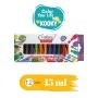 Kooky 12'li Guaj Boya Seti 15ML Kooky 12'li Guaj Boya Seti 15ML