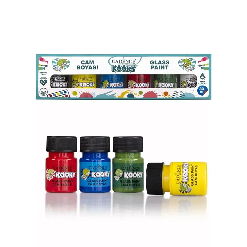Kooky 6'lı Cam Boyası Seti 30ML