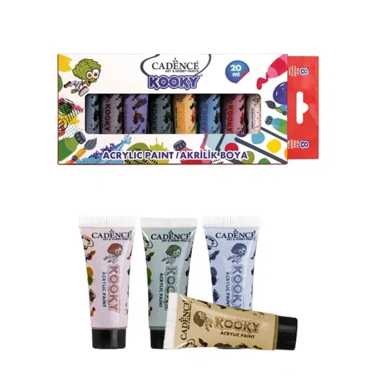 Kooky 8'li Akrilik Boya Seti 20ML Kooky 8'li Akrilik Boya Seti 20ML
