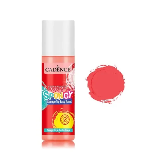SPN04 Kırmızı Spongy Sünger Uçlu Pratik Boya 100ML SPN04 Kırmızı Spongy Sünger Uçlu Pratik Boya 100ML