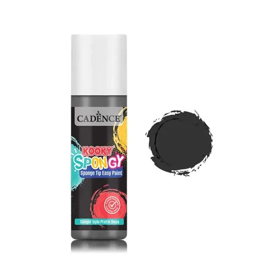 SPN10 Siyah Spongy Sünger Uçlu Pratik Boya 100ML SPN10 Siyah Spongy Sünger Uçlu Pratik Boya 100ML
