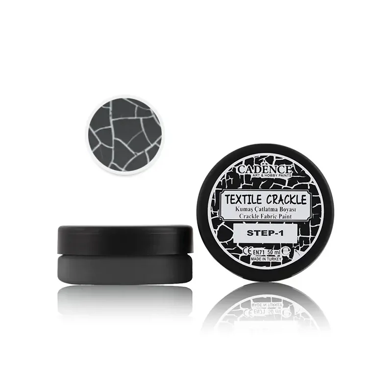 TC03 Grafiti Gri Kumaş Çatlatma Boyası 50ML+50ML
