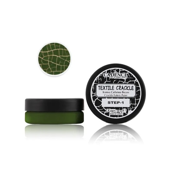 TC07 Ceviz Yeşili Kumaş Çatlatma Boyası 50ML+50ML TC07 Ceviz Yeşili Kumaş Çatlatma Boyası 50ML+50ML