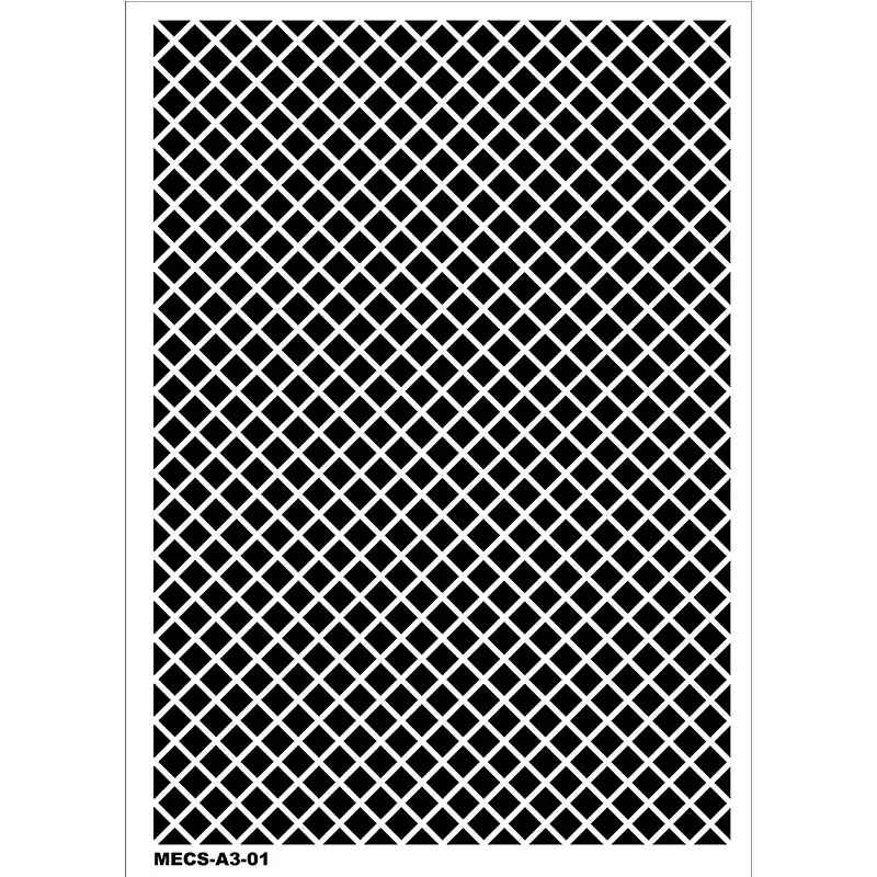 Model MECS-A3-01 Modern Etnik Stencil 30x42cm