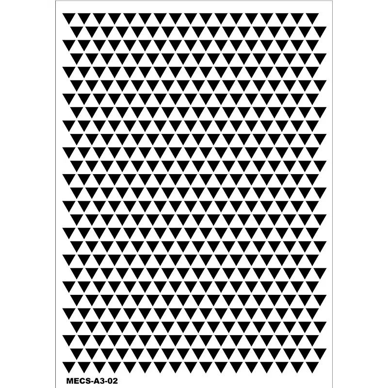 Model MECS-A3-02 Modern Etnik Stencil 30x42cm