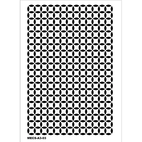 Model MECS-A3-03 Modern Etnik Stencil 30x42cm Model MECS-A3-03 Modern Etnik Stencil 30x42cm