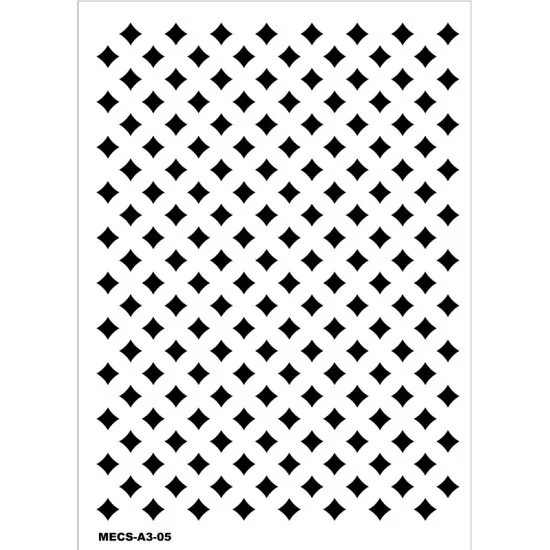 Model MECS-A3-05 Modern Etnik Stencil 30x42cm Model MECS-A3-05 Modern Etnik Stencil 30x42cm