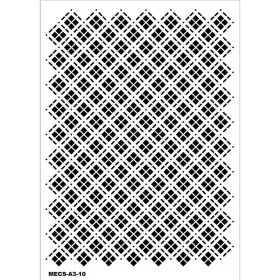 Model MECS-A3-10 Modern Etnik Stencil 30x42cm