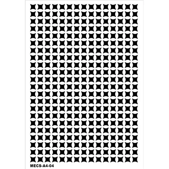 Model MECS-A4-04 Modern Etnik Stencil 21x30cm Model MECS-A4-04 Modern Etnik Stencil 21x30cm