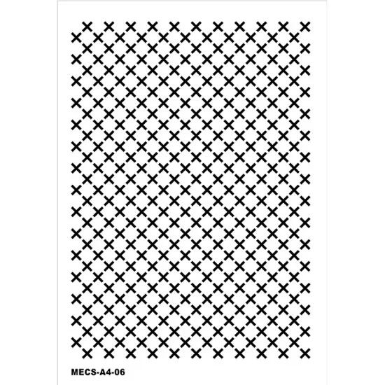 Model MECS-A4-06 Modern Etnik Stencil 21x30cm Model MECS-A4-06 Modern Etnik Stencil 21x30cm