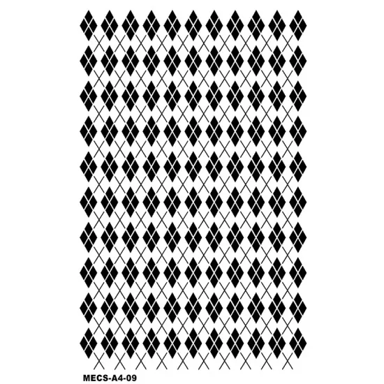 Model MECS-A4-09 Modern Etnik Stencil 21x30cm Model MECS-A4-09 Modern Etnik Stencil 21x30cm
