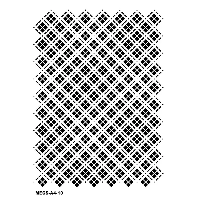 Model MECS-A4-10 Modern Etnik Stencil 21x30cm