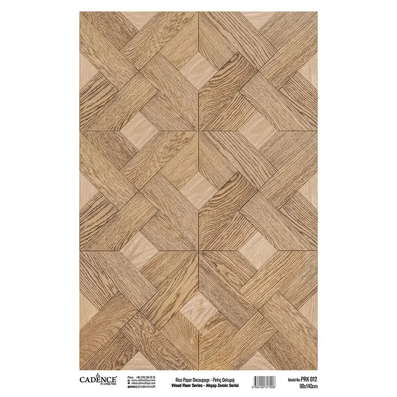 Model PRK12 Ahşap Zemin Serisi Pirinç Dekopaj Kağıdı 90x140cm