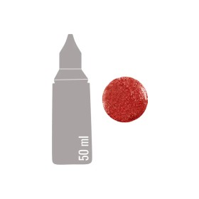 454 Kırmızı Simli Boncuk Boya 50ML