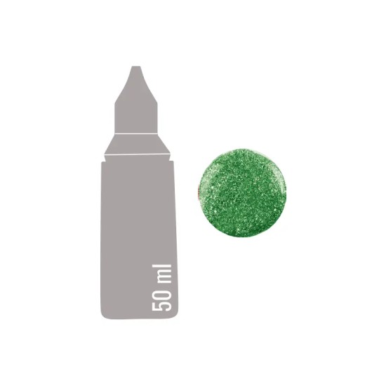 456 Yeşil Simli Boncuk Boya 50ML 456 Yeşil Simli Boncuk Boya 50ML