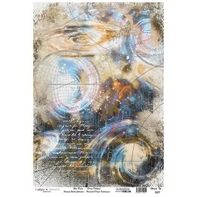 Model 1238 Fantastik Dünya Koleksiyonu Cadence Pirinç Dekopaj Kağıdı 30X42cm