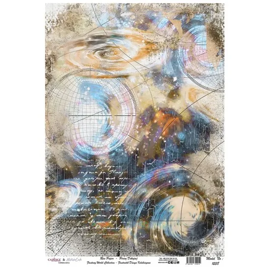 Model 1238 Fantastik Dünya Koleksiyonu Cadence Pirinç Dekopaj Kağıdı 30X42cm Model 1238 Fantastik Dünya Koleksiyonu Cadence Pirinç Dekopaj Kağıdı 30X42cm