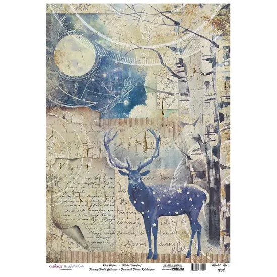 Model 1239 Fantastik Dünya Koleksiyonu Cadence Pirinç Dekopaj Kağıdı 30X42cm Model 1239 Fantastik Dünya Koleksiyonu Cadence Pirinç Dekopaj Kağıdı 30X42cm