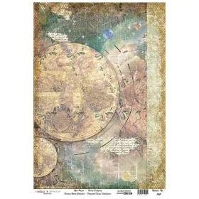 Model 1241 Fantastik Dünya Koleksiyonu Cadence Pirinç Dekopaj Kağıdı 30X42cm
