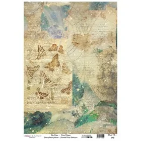 Model 1242 Fantastik Dünya Koleksiyonu Cadence Pirinç Dekopaj Kağıdı 30X42cm