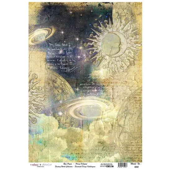 Model 1244 Fantastik Dünya Koleksiyonu Cadence Pirinç Dekopaj Kağıdı 30X42cm Model 1244 Fantastik Dünya Koleksiyonu Cadence Pirinç Dekopaj Kağıdı 30X42cm