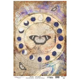 Model 1245 Fantastik Dünya Koleksiyonu Cadence Pirinç Dekopaj Kağıdı 30X42cm