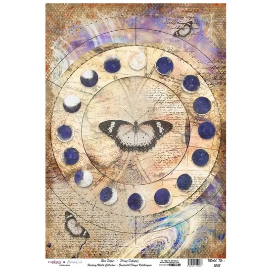 Model 1245 Fantastik Dünya Koleksiyonu Cadence Pirinç Dekopaj Kağıdı 30X42cm Model 1245 Fantastik Dünya Koleksiyonu Cadence Pirinç Dekopaj Kağıdı 30X42cm