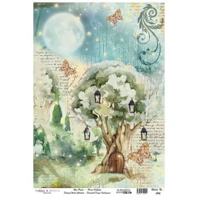 Model 1246 Fantastik Dünya Koleksiyonu Cadence Pirinç Dekopaj Kağıdı 30X42cm