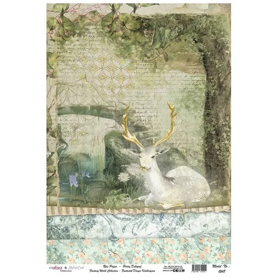 Model 1248 Fantastik Dünya Koleksiyonu Cadence Pirinç Dekopaj Kağıdı 30X42cm Model 1248 Fantastik Dünya Koleksiyonu Cadence Pirinç Dekopaj Kağıdı 30X42cm