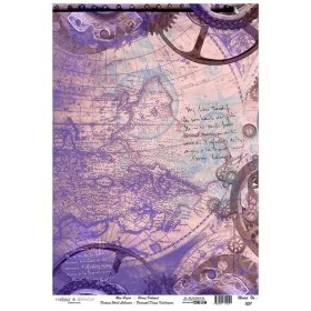 Model 1251 Fantastik Dünya Koleksiyonu Cadence Pirinç Dekopaj Kağıdı 30X42cm
