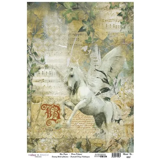 Model 1253 Fantastik Dünya Koleksiyonu Cadence Pirinç Dekopaj Kağıdı 30X42cm Model 1253 Fantastik Dünya Koleksiyonu Cadence Pirinç Dekopaj Kağıdı 30X42cm
