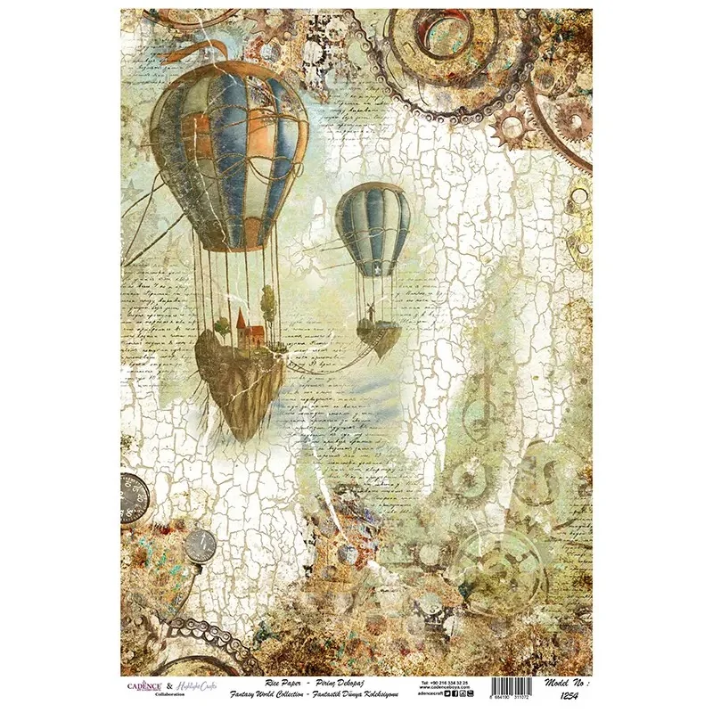 Model 1254 Fantastik Dünya Koleksiyonu Cadence Pirinç Dekopaj Kağıdı 30X42cm