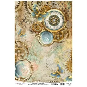 Model 1256 Fantastik Dünya Koleksiyonu Cadence Pirinç Dekopaj Kağıdı 30X42cm