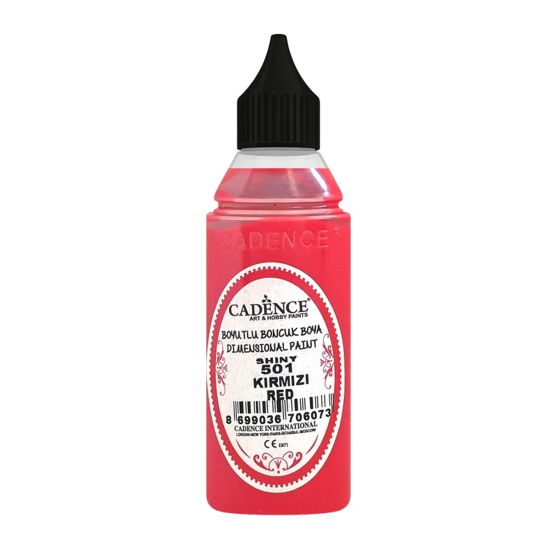 501 Kırmızı Opak Boncuk Boya 50ML