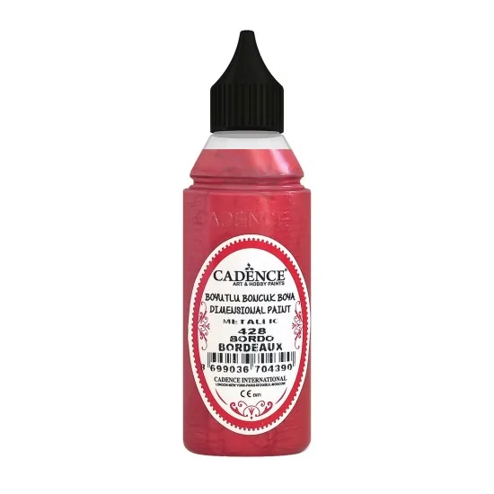 428 Bordo Metalik Boncuk Boya 50ML