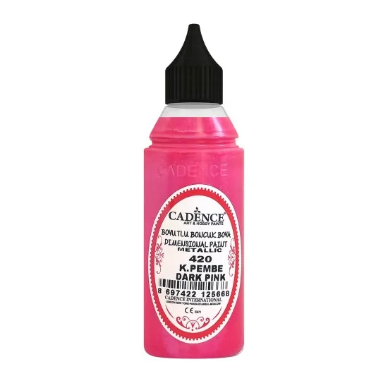 420 Koyu Pembe Metalik Boncuk Boya 50ML