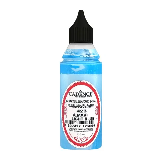 423 Açık Mavi Metalik Boncuk Boya 50ML