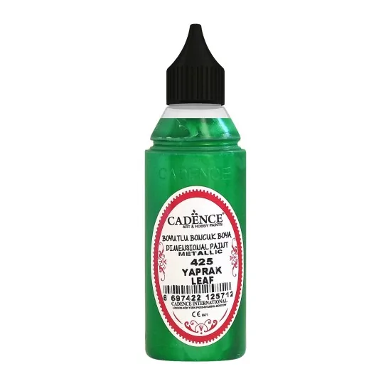 425 Yaprak Yeşili Metalik Boncuk Boya 50ML