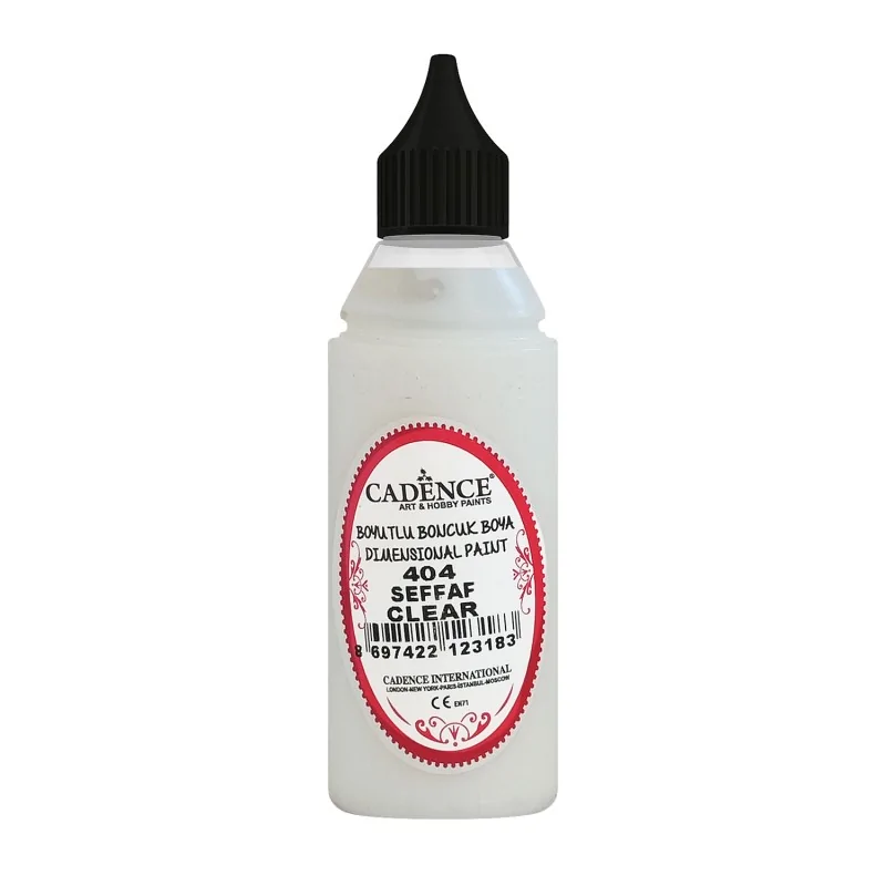 404 Şeffaf Metalik Boncuk Boya 50ML
