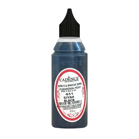 431 Siyah Metalik Boncuk Boya 50ML 431 Siyah Metalik Boncuk Boya 50ML