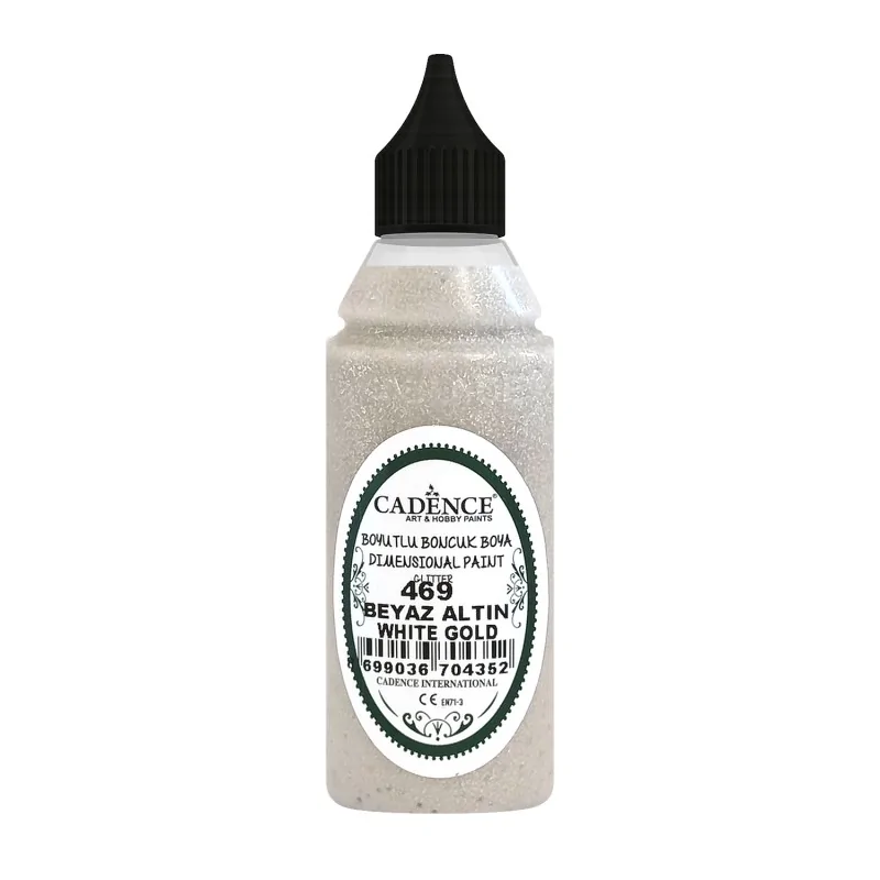 469 Beyaz Altın Simli Boncuk Boya 50ML