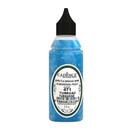 471 Turkuaz Simli Boncuk Boya 50ML 471 Turkuaz Simli Boncuk Boya 50ML