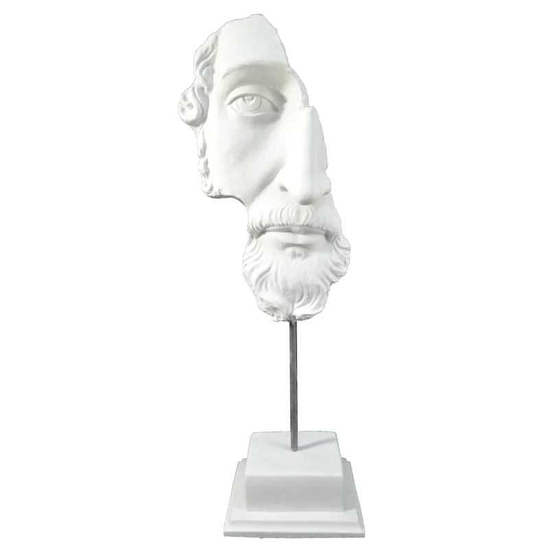 HYK102 Kaideli Zeus Büst Ham Polyester Obje