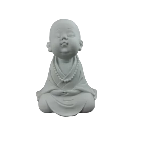 HYK1102 Oturan Meditasyon Buda Ham Polyester Obje